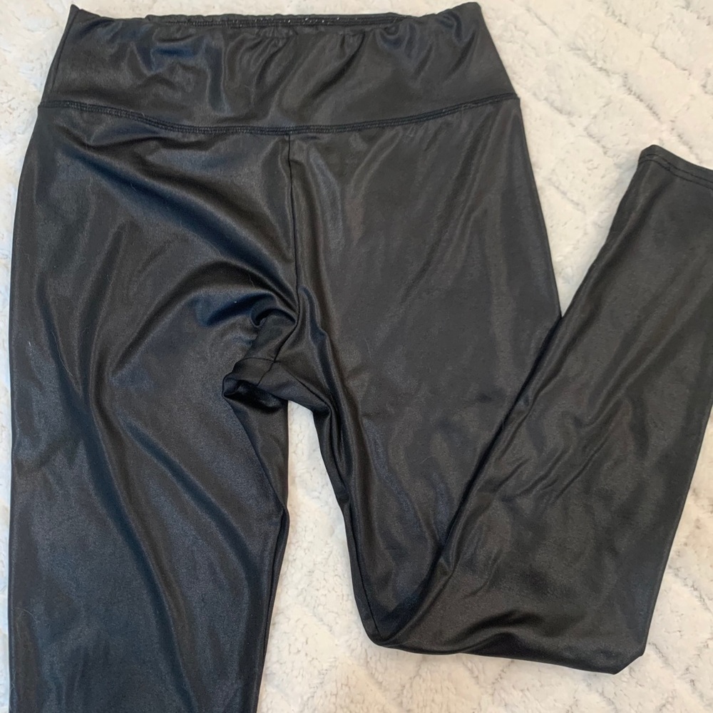 Faux leather leggings